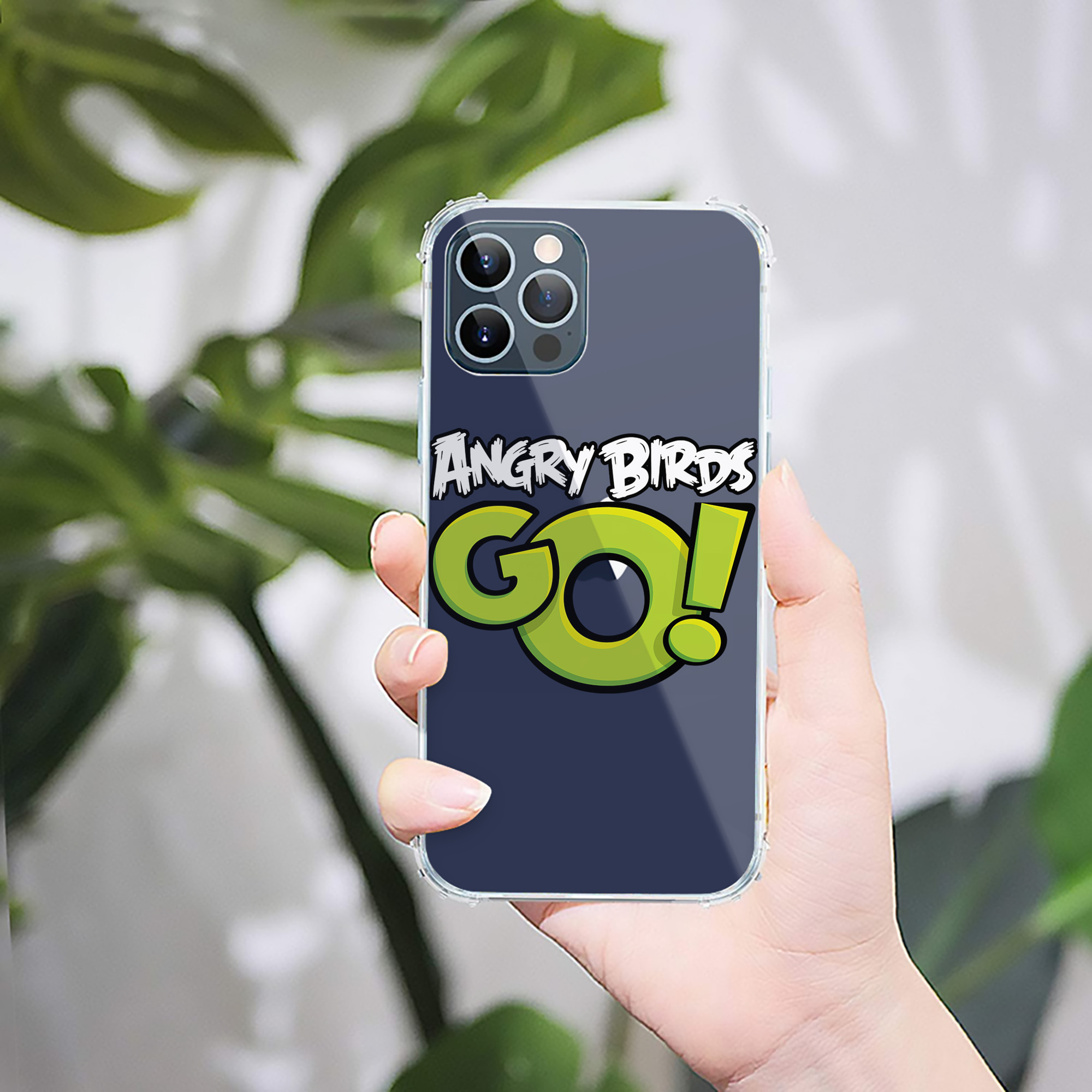 （画像用） Angry Birds アングリーバード 【iPhone 12シリーズ対応】透明スマホケース（クリアソフトケース）